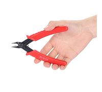 TOPINCN Pince Coupante à Poignée Rouge de Haute qualité pour Utilisation électronique, Conception Exquise pour une Coupe de Fil de Précision, Longueur de 5,1", Légère et Solide