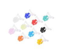TOPINCN Pince-Nez étanche - Bouchon de Nez de Natation en Silicone Souple pour Adultes et Enfants, 20 Pièces 10 Couleurs Accessoires de Natation pour Piscine et Plage