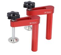 TOPINCN Pince pour Chien D'établi en Aluminium, Fixation Sécurisée, Pince à Dégagement Rapide, de Table de Maintien, 2 Pièces pour Outils de Travail du Bois Professionnels, Alliage D'aluminium 19mm