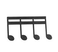 TOPINCN Pince/Support de Page de Livre de Musique en Métal Portable, Petite Pince/Support de de Partition Léger pour Musiciens Polyvalents (BLACK)