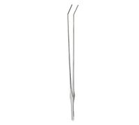 TOPINCN Pinces en Acier Inoxydable en Inoxydable Premium pour Animaux de Compagnie, Outil d'alimentation Facile à Utiliser pour Les Dragons Barbus et Coralliens (Brucelles courbées)