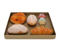 TOPINCN Plaque de Cuisson Antiadhésive Dorée en Alliage D'aluminium Durable, 28x28x3cm, pour la Cuisson des Pizzas des Enfants, Bricolage