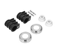 TOPINCN Plaques de Rosace pour échelle de Piscine, Kit de Remplacement D'échelle de Piscine en Acier Inoxydable 304 avec Coussinets en Caoutchouc pour échelles de et Mains