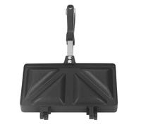 TOPINCN Plat de Cuisson à, Poêle à Panini en Alliage D'aluminium à Chauffage Double Face, Chauffage Uniforme, Gril de Presse à Portable pour Sandwichs (BLACK)