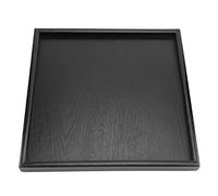 TOPINCN Plateau Bois Massif Forme Rectangle Thé Café Boissons Assiette Plat Snack Nourriture Repas Petit-déjeuner Restaurant Plateau Salle à Manger Vaisselle(30 * 30)