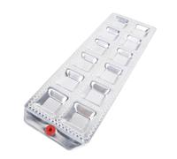 TOPINCN Plateau de Fabrication de Raviolis à 12 Trous, Presse Pierogi, Outil de Fabrication de Boulettes de à la Viande, Machine à Pâtes en Alliage D'aluminium pour la Cuisine