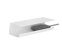 TOPINCN Plateau de Gestion des Câbles sous Le Bureau, Organisateur de Fil sans Poinçon, Support de Multiprise, Organisateur de Cordon, Dompteur de Fil pour Le Bureau et la Maison (White)