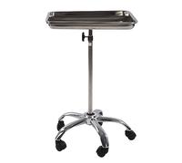 TOPINCN Plateau de Salon Relevable Stable avec Roulettes, Plateau D'instruments Réglable pour Salons de Coiffure et Cliniques