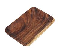 TOPINCN Plateau de Sushi Snacks Plateau de Sushi à Bois Premium pour Maison Cuisine Restaurant Café Shop Tray Snacks Salade Desserts Elegant Multi Utilisation (25 * 17 * 2cm)