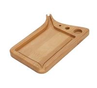 TOPINCN Plateau Roulant en Bambou, Plateau de Style Bec Robuste et Robuste avec Fente Intégrée pour L'organisation, Plateau de vanité élégant pour Matériel Roulant, Jouets de Jeu, 5,1 X