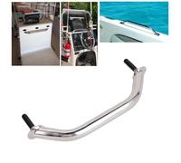 TOPINCN Poignée de Rail de Poignée de Bateau Marin avec Conception Ergonomique pour Un Ajustement Facile pour Un Accès sur Yacht RV et Maison Argent Acier Inoxydable 1 unité (A (8 Pouces 220mm))