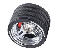 TOPINCN Poignée de Volant D'émetteur RC en Alliage D'aluminium pour SANWA FUTABA, Conception Authentique Améliorant Le Contrôleur, Résistance aux Chocs, pour Les Amateurs de RC, Diamètre de 1,9"