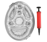 TOPINCN Porte-Boissons Flottant Gonflable, Chaise de Piscine en PVC, Plateau de Piscine Flottant Gonflable, Lit de Glace Gonflable pour Adultes(Argent)