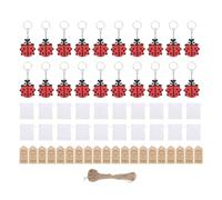 TOPINCN Porte-clés pour Cadeaux de Fête D'enfants, Pendentifs, Porte-clés, Lot de 20, Décorations D'anniversaire, Fournitures avec étiquettes de Remerciement et Corde de Chanvre