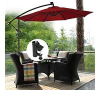 TOPINCN Porte-Parapluie, Support Réglable avec Clamp/Holder Fixe, pour Poteaux de 19 à 38 Mm, pour la Plage et Le Balcon (Régulier)