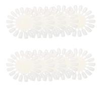 TOPINCN Présentoir de Pointes D'ongles, Carte de Pratique de Nail Art Portable, Palette de 10 Pièces/ensemble pour Affichage de Décoration de Différentes Formes, Non-matériau