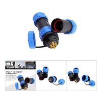 TOPINCN Prise D'aviation IP68 SP21 de Haute qualité, Prise D'aviation étanche à 7 Broches pour Circuits électriques (4 Broches)