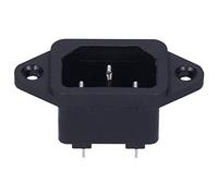 TOPINCN Prise de Courant Mâle, Connecteur de Montage sur Châssis, AC250V, 10A, 3 Cœurs, pour Fournitures Industrielles, Ordinateurs, 10 Pièces