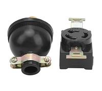 TOPINCN Prise de Courant Monophasée en Cuivre pour Une Conception Professionnelle et Une Installation Pratique, pour Générateur à et Accessoires de Moteur