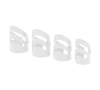 TOPINCN Protecteur de Choix de Doigt de Guitare pour Banjo, Dugon Ergonomique Ensemble Utilisation Pratique pour le ukulélé de la Basse, Matériau de Résine Polyoxyméthylène Durable S M L XL (WHITE)