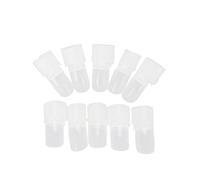 TOPINCN Protecteur de Pointes D'Ongles Transparent pour 10 Ongles, Outil de Manucure Facile à Utiliser pour un Polissage sans Taches, adapté aux Femmes et aux Filles, 10 Pièces/ensemble