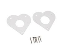 TOPINCN Protection de Nichoir à Oiseaux en Métal - Protection de Trou D'entrée avec Vis Galvanisées pour Une Installation Facile - Convient aux Trous de 28 Mm et 32 Mm de Diamètre
