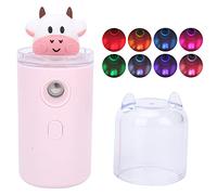 TOPINCN Pulvérisateur de Brume Faciale D'animal de Dessin animé Mignon, Vaporisateur Nano Hydratant Portable pour la Maison, le Bureau et les Voyages ABS (PINK)