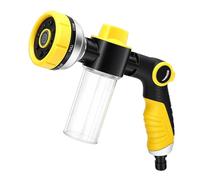 TOPINCN Pulvérisateur de Buse de Tuyau D'arrosage, Pulvérisateur de Mousse de Lavage de Voiture, Buse Haute Pression 8 en 1 avec Mousse Réglable et Débit D'eau, Poignée en Caoutchouc