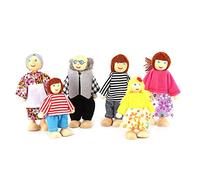 TOPINCN Puppets éducatifs en Peluche Enfants Toys pour Enfants Jeu Dessin animé Doigt pour Les Parents Accessoires de Cadeaux pour, Couleur Vive Attrayante, Adaptée aux (Famille de 6)