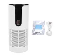 TOPINCN Purificateur D'air, Filtre H13 avec Pré-filtre, Purificateur D'air de Bureau à Sortie D'air à 360 Degrés pour Chambre à Coucher, Voiture, Salon, Bureau (WHITE)