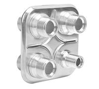 TOPINCN Raccord de Cloison de Climatisation en Billette D'aluminium pour Performances GM, qualité Supérieure, Remplacement pour Classic, Hot Rod, adapté aux Véhicules, 1-6 et 3-10, pour Accessoires