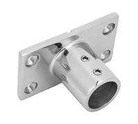 TOPINCN Raccord de Rail de Bateau Rectangulaire à 90 Degrés en Acier Inoxydable 316 Poli Miroir, Base de Main Courante de 1 Po pour Gréement à Haute Résistance, Idéal pour Les Rails de Bateau en