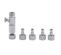 TOPINCN Raccord Précis pour Aérographe, étui de Rangement Durable, Ensemble de Connecteurs Air Horse pour Aérographe et Compresseur, 4 Raccords pour Artistes et Amateurs, Métal de Différentes Couleurs