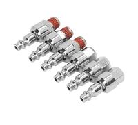TOPINCN Raccords de Tuyau D'air en Acier Inoxydable Durables 1/4 Pouce NPT Coupleur D'air Pivotant à 360 Degrés Bouchons Mâles à Connexion Rapide pour une Installation Facile