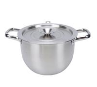 TOPINCN Récipient à Graisse de Bacon, Récipient à Huile en Acier Inoxydable 304 avec Couvercle, Pot de Filtre à Graisse pour la Cuisson du Stockage de L'huile de Noix de Coco (3,8 L)