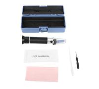 TOPINCN Réfractomètre Portable à Alcool 0~80% Gamme Mesure Vin Spiritueux Testeur Compteur Instrument avec ATC pour Home Brewing Vinification