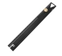 TOPINCN Règle Droite en Alliage D'aluminium, Règle de Mesure Précise de 25 Cm avec Marquage Clair pour le Dessin du Travail du Bois et les Mesures Fines, Jauge de Traçage Professionnelle