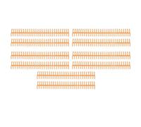 TOPINCN Reliure en Plastique Durable de 19mm, 30 Anneaux, Reliure à Peigne, Papier A4 B5 A5, capacité de 150 Feuilles pour les Présentations, 10 Pièces (ORANGE)