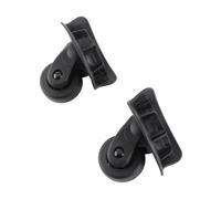 TOPINCN Remplacement de Valise Durable de Roue Muette de Bagage Noir Universel pour Les Voyageurs et Les Randonneurs en Plein Air 2 Paires (Petite Taille)