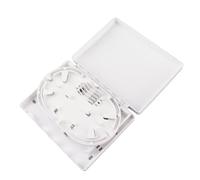 TOPINCN Répartiteur Optique FTTH à 4 Cœurs, Mini Boîte de Distribution de Fibre Universelle de Bureau pour SC FC, Matériau Lisse Résistant aux Chocs pour Brides LC-LC FC-SC -, adapté au Matériau ABS