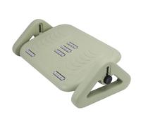 TOPINCN Repose-pieds Réglable Sous le Bureau, Repose-pieds Portable en Plastique Léger avec Fond Antidérapant et Roulettes pour le Bureau, la Maison, les Voyages