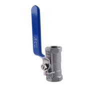 TOPINCN Robinet à Bille en Acier Inoxydable 1/2" avec Petit Fluide et Fonctionnement Rapide, Idéal pour la Coupe et la Distribution, Filetage Femelle