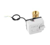 TOPINCN Robinet à Tournant Sphérique électrique en Laiton, 2 Fils, 2 Voies, Normalement fermé, ABS 6N.M -90C pour Eau Chaude et Froide