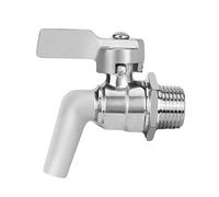 TOPINCN Robinet de Bière en Acier Inoxydable avec Filetage de 1,27 Cm pour | Matériau sans Plomb, Pression de Service de 200 Psi, Levier de Contrôle du Débit, Convient au Baril, à la Bouilloire, à la