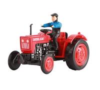 TOPINCN Robus Alloy Engineering Farmer Car Jouet pour, Véhicule Très simulé pour la Décoration et la Collection à la Maison, Favorise Les Compétences en Communication Interpersonnelle Qui Se (Rouge)