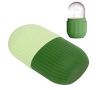 TOPINCN Rouleau à Glace pour Le Visage, Moule à Glace pour Le Visage en Silicone, Glaçons pour Le Visage, Bricolage, Moule à Glace pour Les Yeux du Visage, Support à Glace pour Hommes et(Rayé Vert)