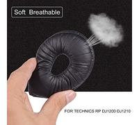 TOPINCN RP DJ1200 DJ121 Housse D'oreillette pour Casque, Coussinet d'oreille en Mousse Souple Antibruit, Coussinets d'oreille Confortables, 2 Pièces