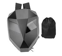 TOPINCN Sac à Dos à Moto LED, Sac à Dos de Casque de Bricolage, Sac de Voyage à Coquille Dur avec Espace Extensible pour Le Vélo, Le Camping, Les Voyages