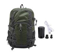 TOPINCN Sac à Dos de Compression Sous Vide Grande capacité 43 L avec Bande Réfléchissante, Compartiment Principal Spacieux, pour Ordinateur Portable et Vêtements (GREEN)