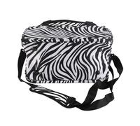 TOPINCN Sac à Main élégant à Rayures Zébrées pour Outils de Coiffure avec Plusieurs Poches pour les Professionnels du Salon, étui de Coiffure Portable pour Sèche-cheveux